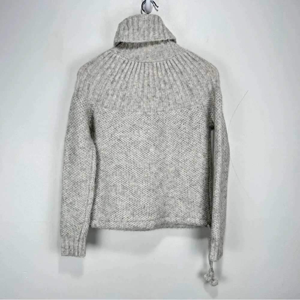 Madewell Snowbound Turtleneck Sweater Drawstring Pullover Women M Mohair Wool - Picture 8 of 9